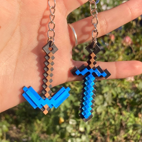 Llavero Espada de Diamante de Minecraft