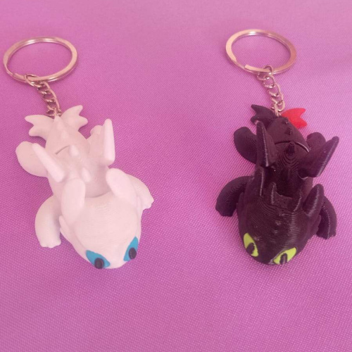 Pack Llavero Articulado Chimuelo + Furia Luminosa